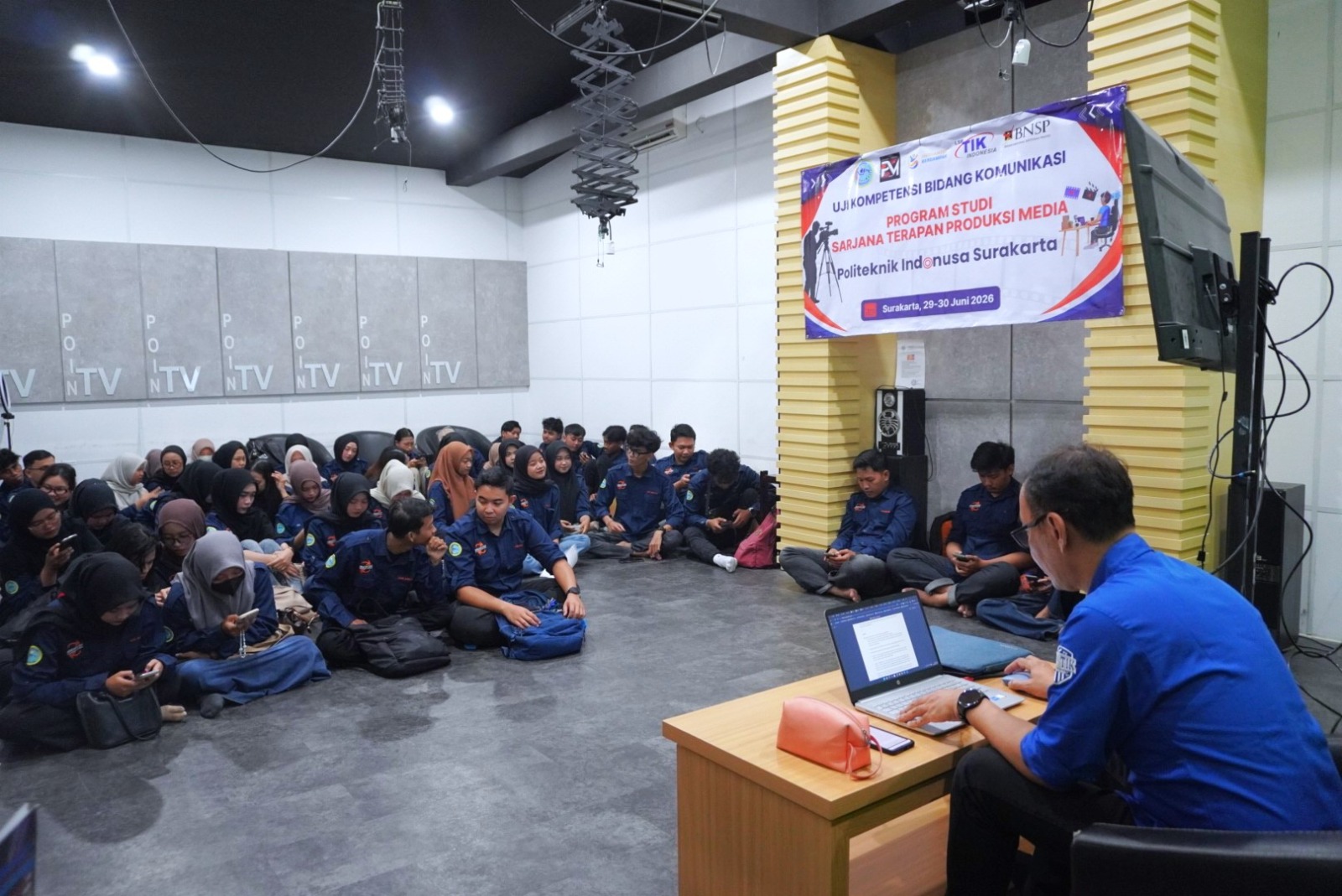Perkuat Kompetensi Lulusan, Prodi Sarjana Terapan Produksi Media Gelar Uji Kompetensi Profesi